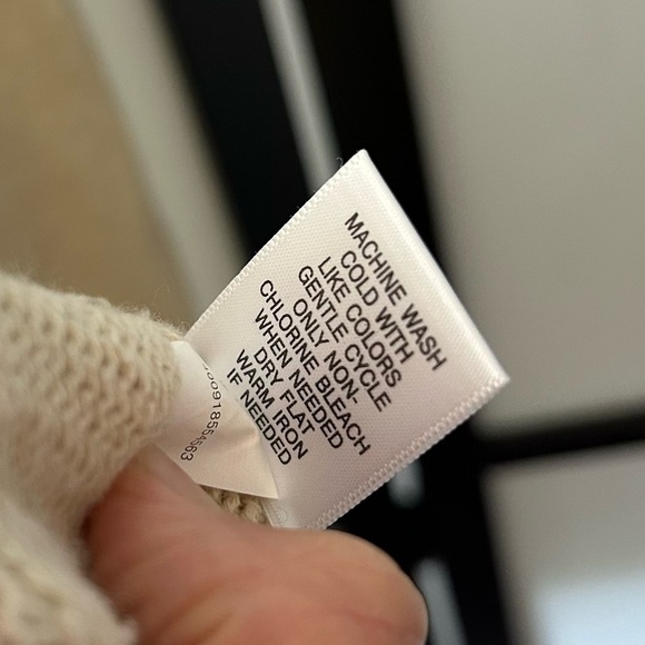 [M] Croft & Barrow Beige Coastal Long Sleeve Creme Knit Spring Cardigan - Picture 12 of 13